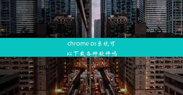 chrome os系统可以下载各种软件吗