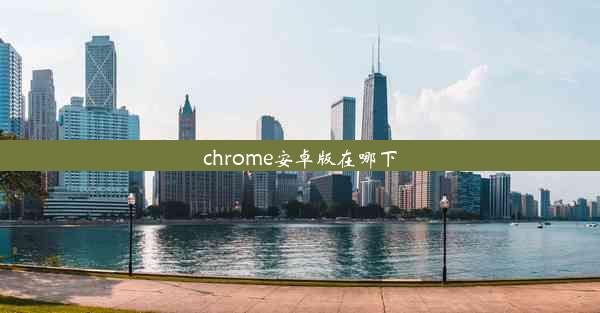 chrome安卓版在哪下