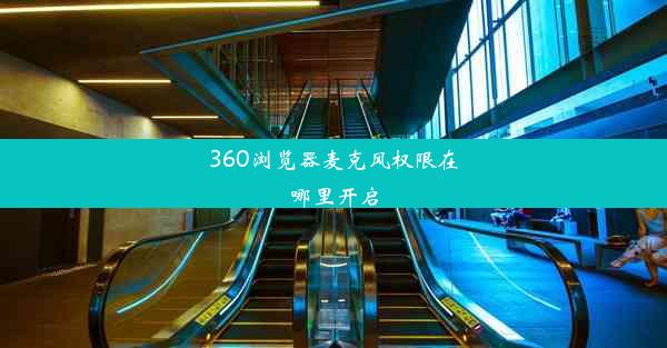 360浏览器麦克风权限在哪里开启