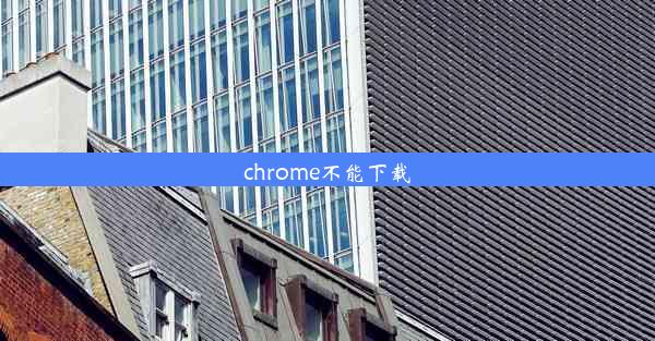 chrome不能下载