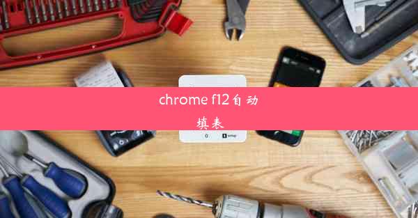 chrome f12自动填表