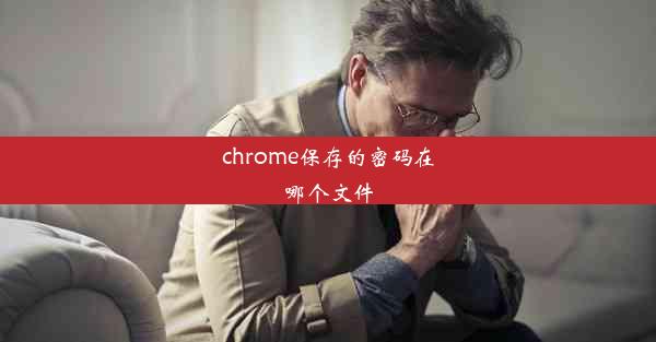 chrome保存的密码在哪个文件