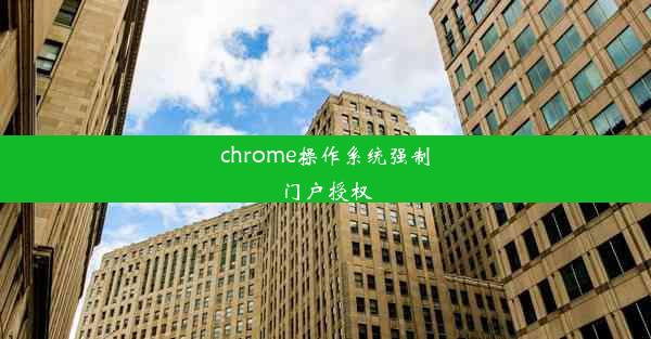 chrome操作系统强制门户授权