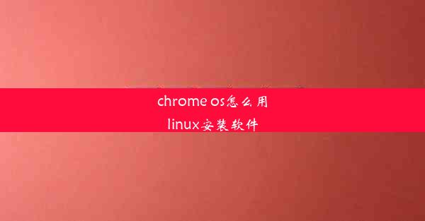 chrome os怎么用linux安装软件