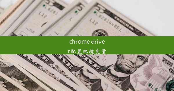 chrome driver配置环境变量