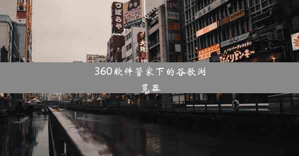 360软件管家下的谷歌浏览器