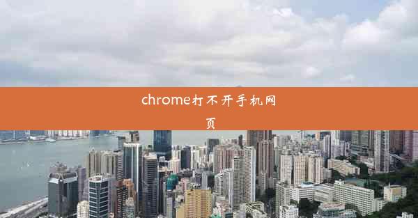 chrome打不开手机网页