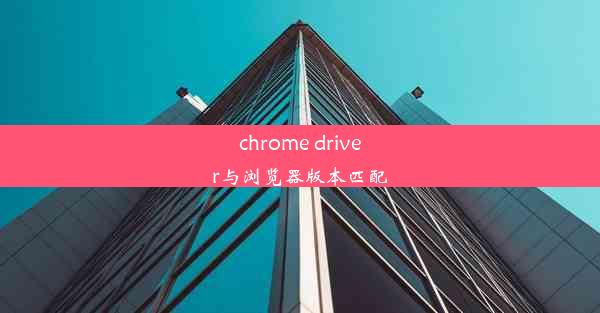 chrome driver与浏览器版本匹配