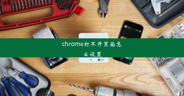 chrome打不开页面怎么设置