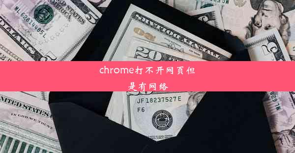 chrome打不开网页但是有网络