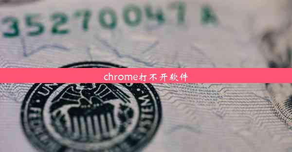 chrome打不开软件