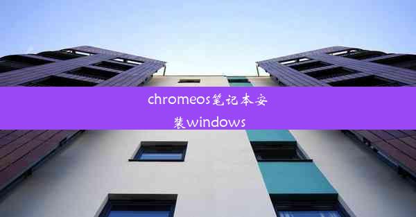 chromeos笔记本安装windows