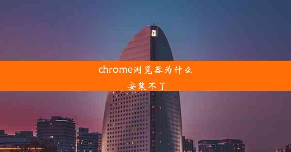 chrome浏览器为什么安装不了