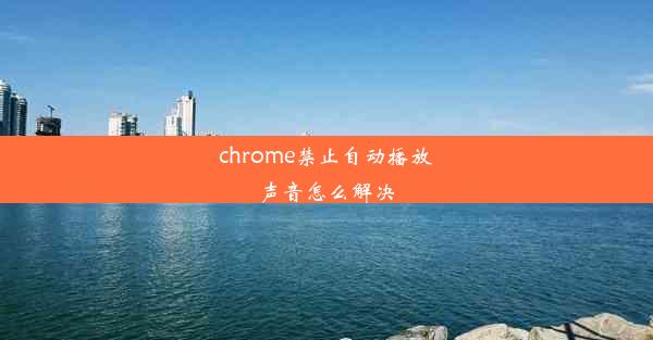 chrome禁止自动播放声音怎么解决