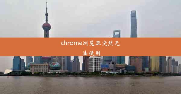 chrome浏览器突然无法使用