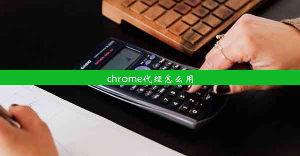 chrome代理怎么用