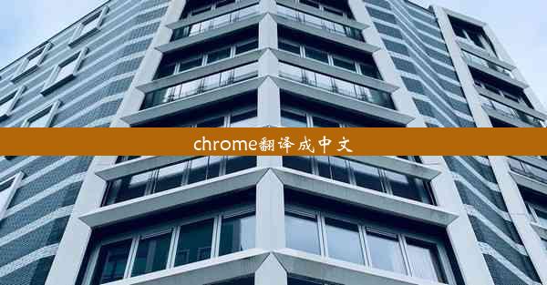 chrome翻译成中文