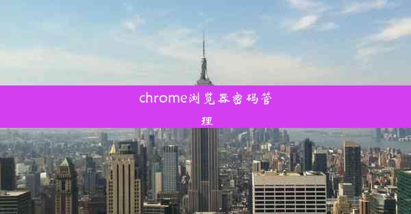 chrome浏览器密码管理