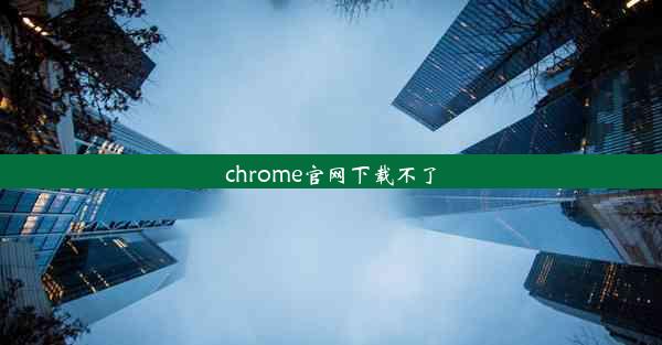 chrome官网下载不了