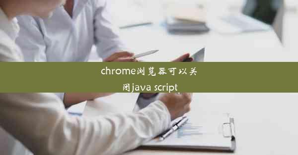 chrome浏览器可以关闭java script