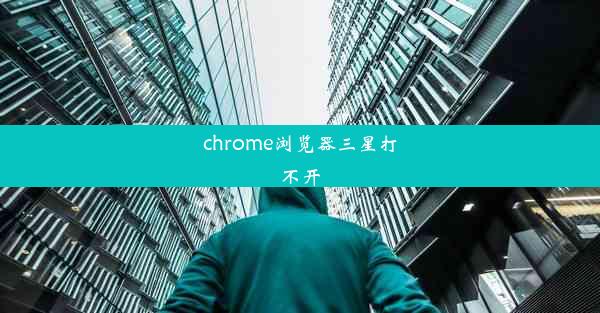 chrome浏览器三星打不开