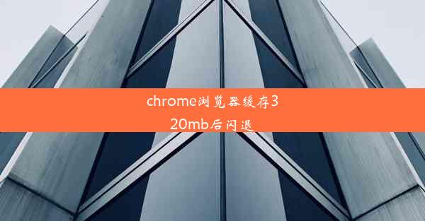 chrome浏览器缓存320mb后闪退