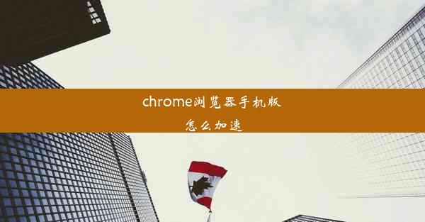 chrome浏览器手机版怎么加速