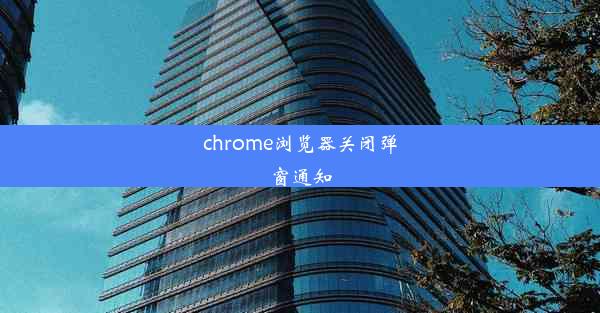 chrome浏览器关闭弹窗通知