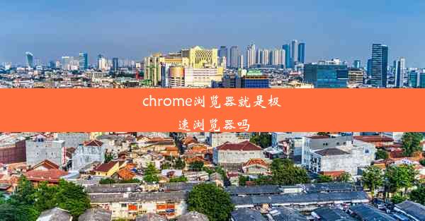 chrome浏览器就是极速浏览器吗