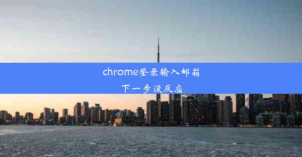 chrome登录输入邮箱下一步没反应