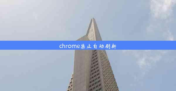 chrome禁止自动刷新