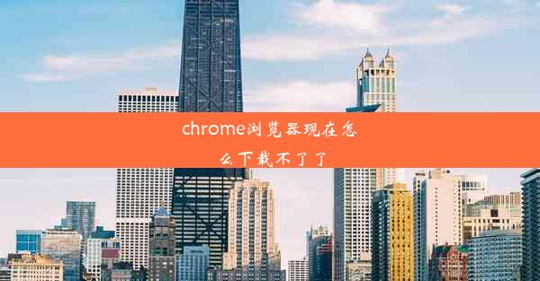 chrome浏览器现在怎么下载不了了