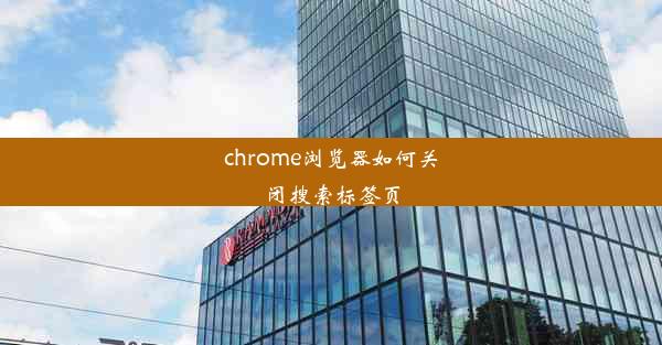 chrome浏览器如何关闭搜索标签页