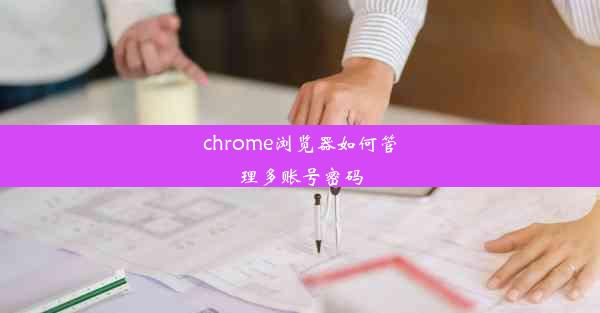 chrome浏览器如何管理多账号密码