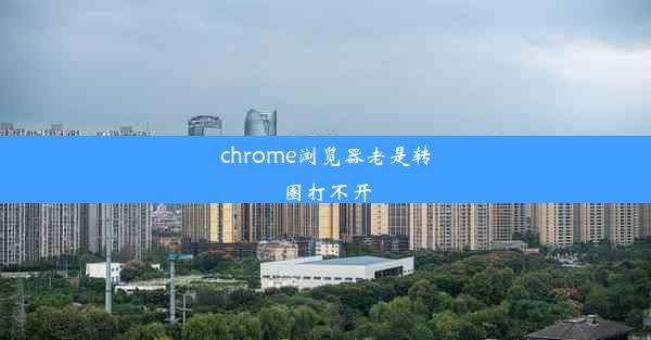 chrome浏览器老是转圈打不开