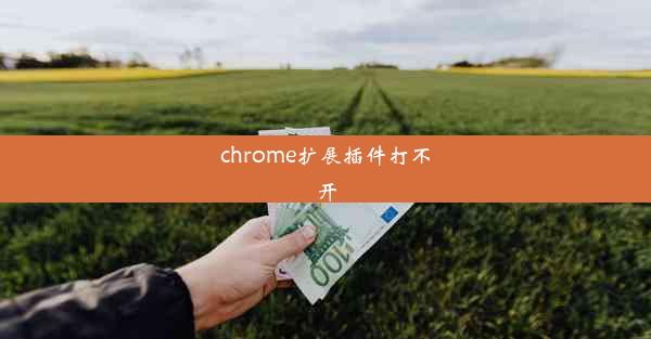 chrome扩展插件打不开