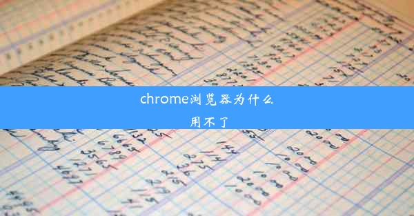 chrome浏览器为什么用不了