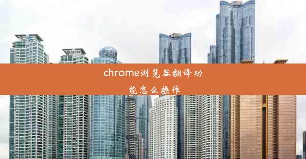 chrome浏览器翻译功能怎么操作