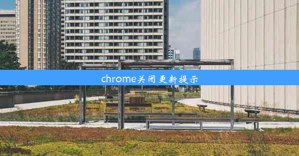 chrome关闭更新提示