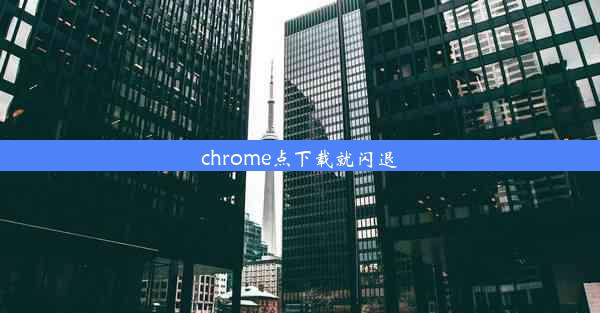 chrome点下载就闪退