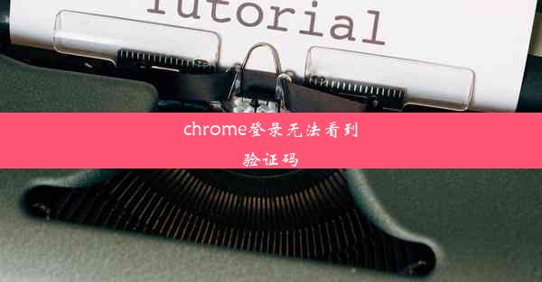 chrome登录无法看到验证码