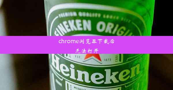 chrome浏览器下载后无法打开