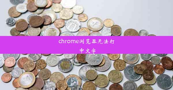 chrome浏览器无法打中文字