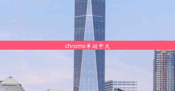 chrome单词中文