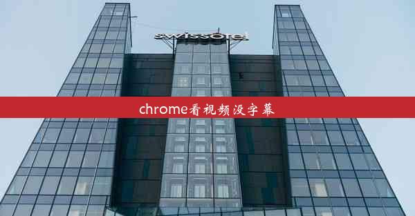 chrome看视频没字幕