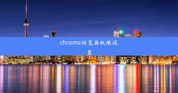 chrome浏览器权限设置