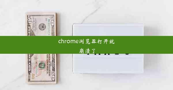 chrome浏览器打开就崩溃了