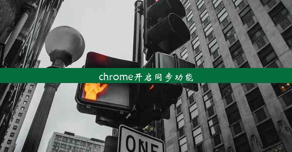 chrome开启同步功能