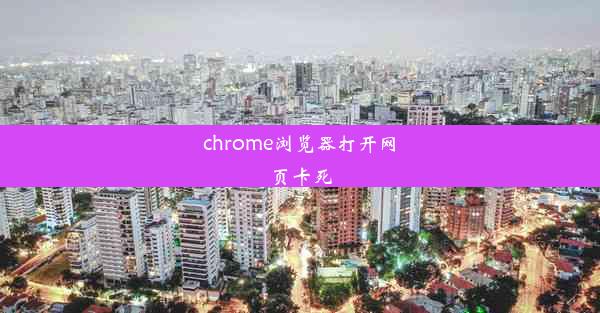 chrome浏览器打开网页卡死