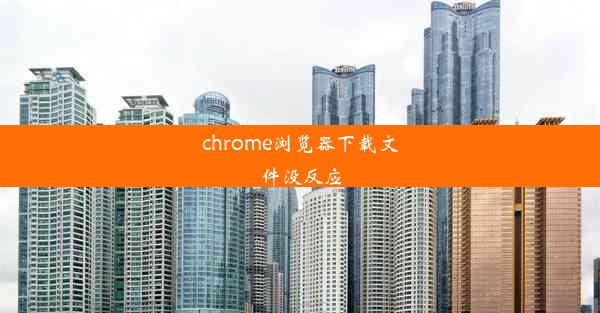 chrome浏览器下载文件没反应